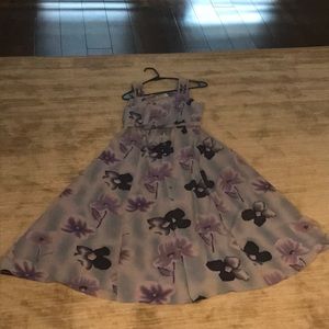 Vintage button up dress 50 shades of purple
